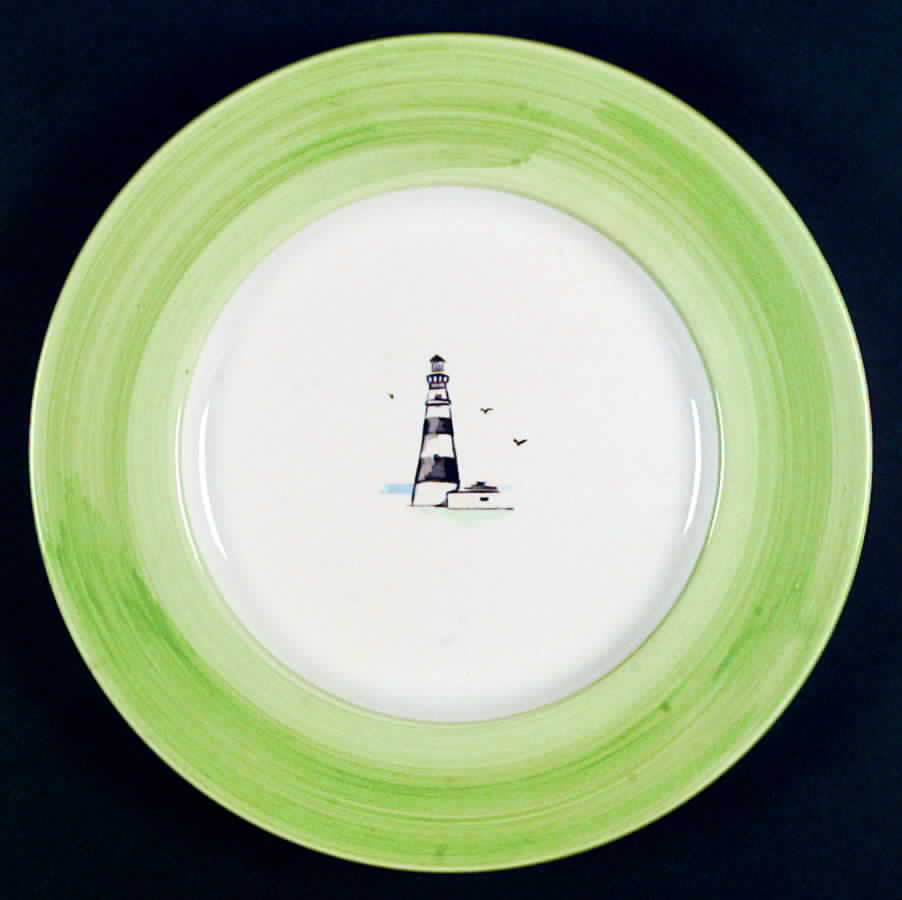 Vineyard Lighthouse Green Service Plate (Charger) by Ralph Lauren China-1