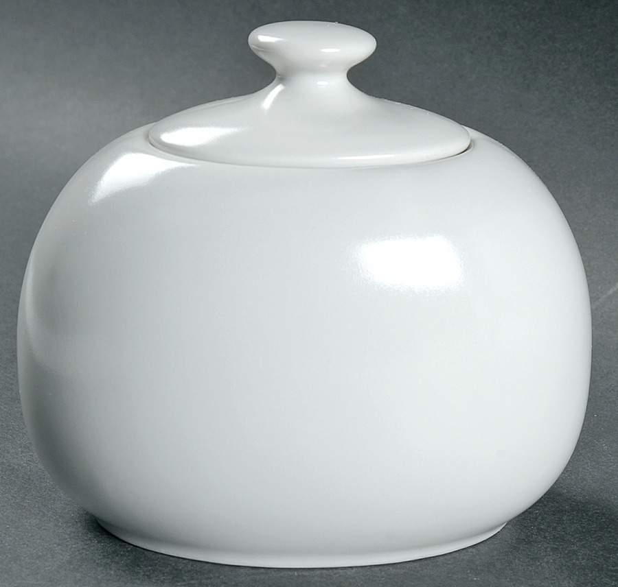 Frost White (Round) Sugar Bowl & Lid by Lindt-Stymeist-1