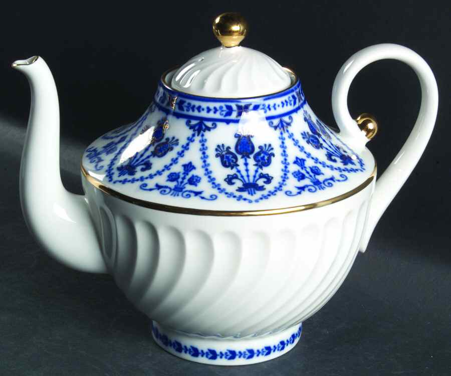 Cobalt Frieze Teapot & Lid by Lomonosov-1