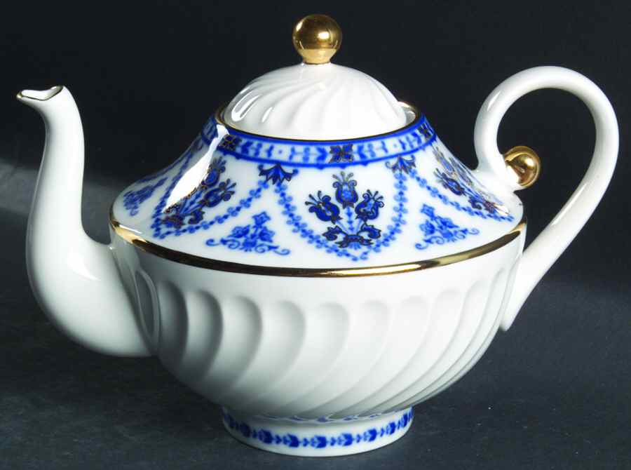 Cobalt Frieze Small Teapot & Lid by Lomonosov-1