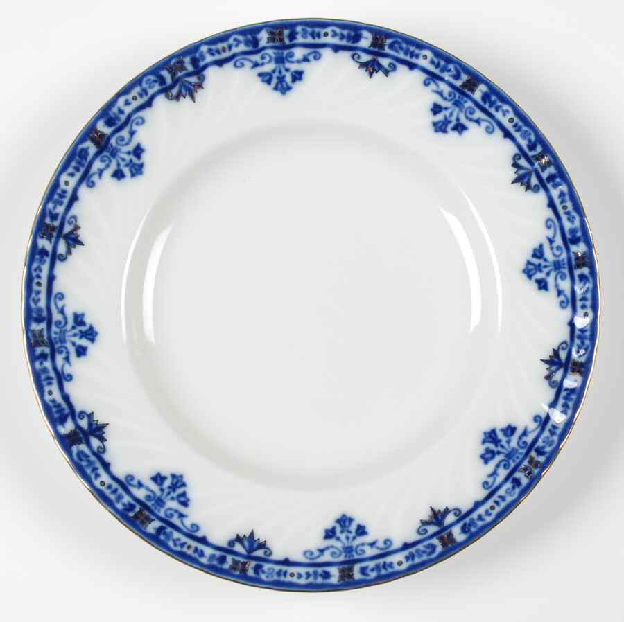 Cobalt Frieze Dessert/Pie Plate by Lomonosov-1