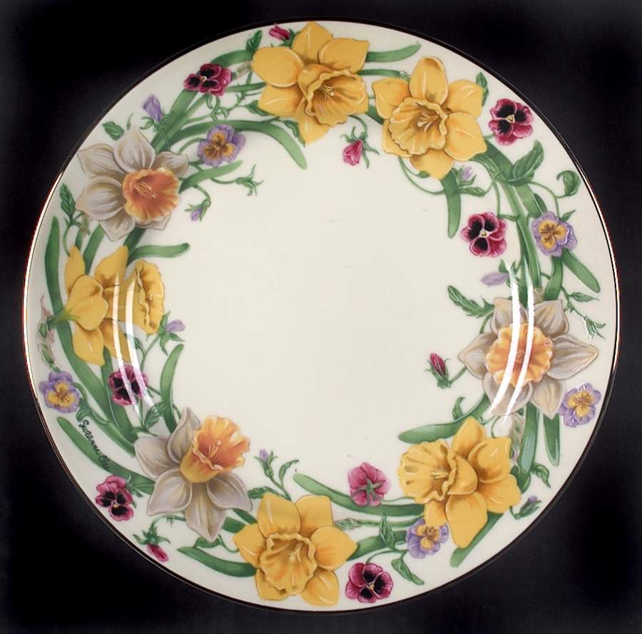 Flower Blossom Collection Dessert/Pie Plate by Lenox-1