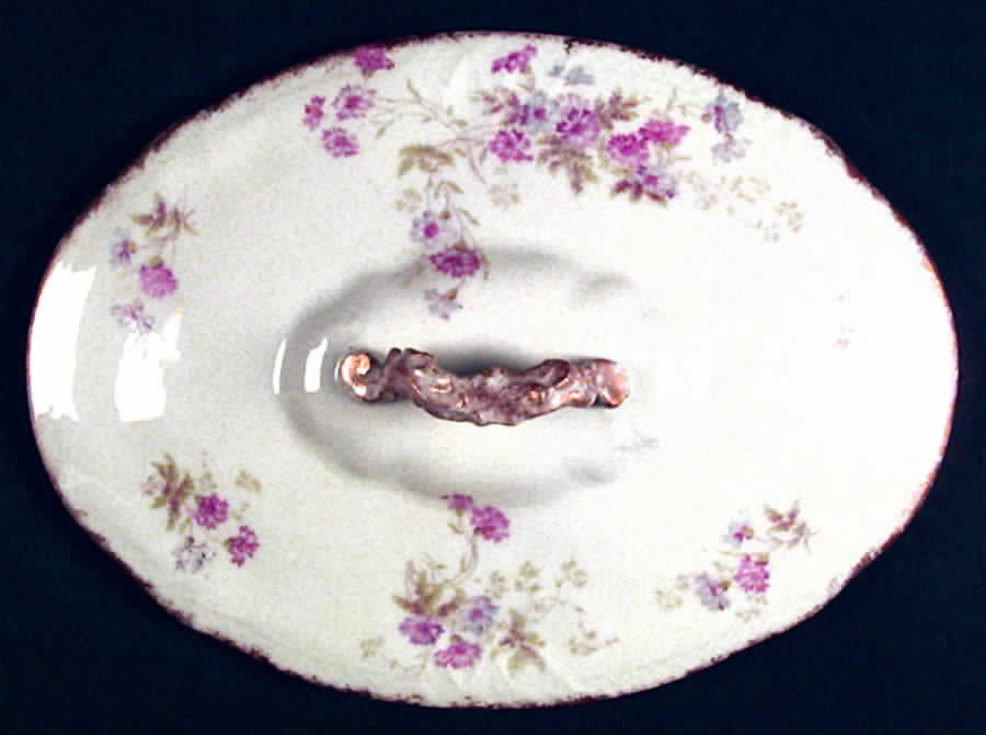LIM106 Oval Covered Vegetable by Limoges-French-1