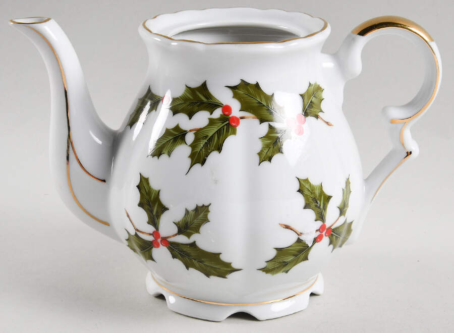 LEF15 (Scalloped) Teapot No Lid by Lefton-1