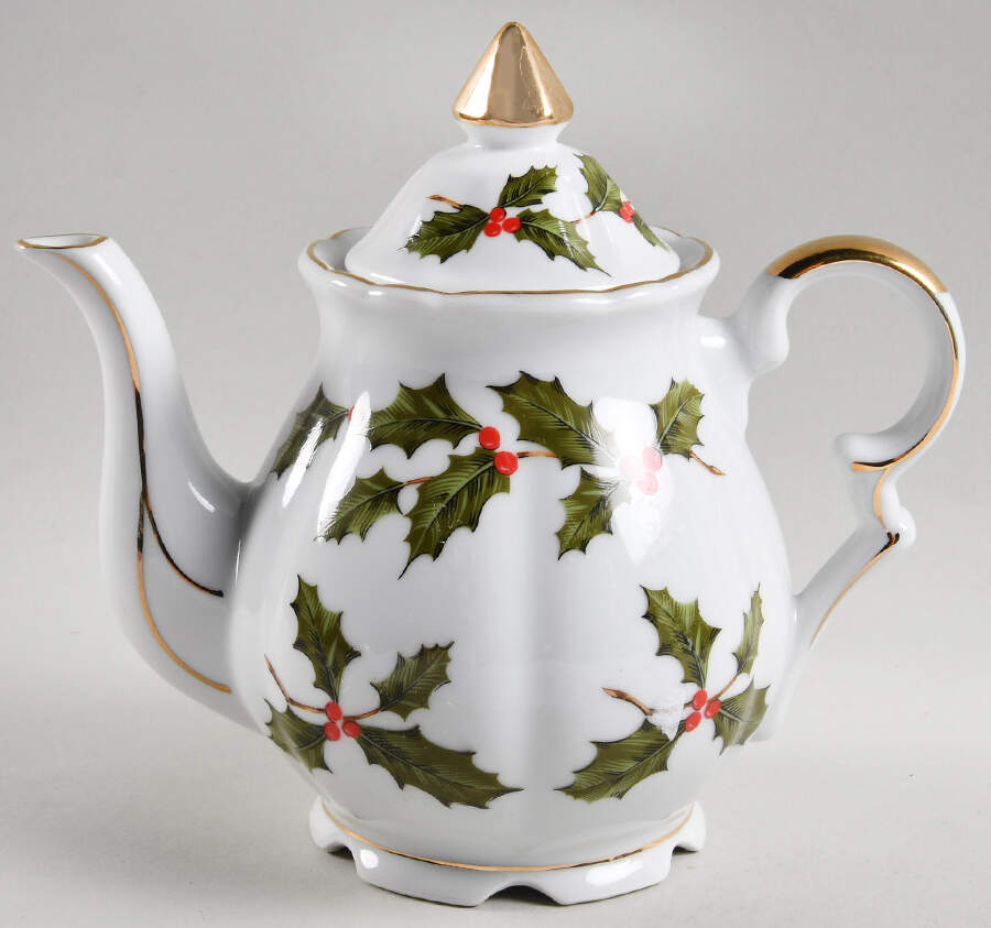 LEF15 (Scalloped) Teapot & Lid by Lefton-1