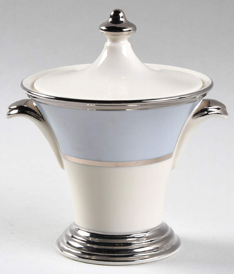 Blue Frost Sugar Bowl & Lid by Lenox-1