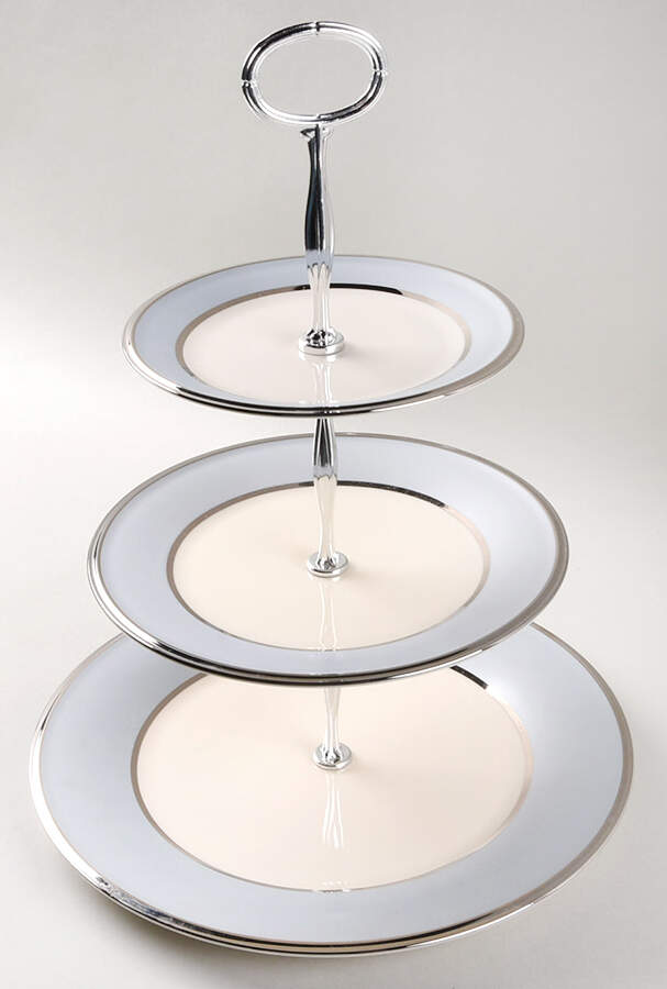 Blue Frost 13 7/8"-14 1/4" 3-Tiered Serving Tray(DP,SP,BB) HC by Lenox-1