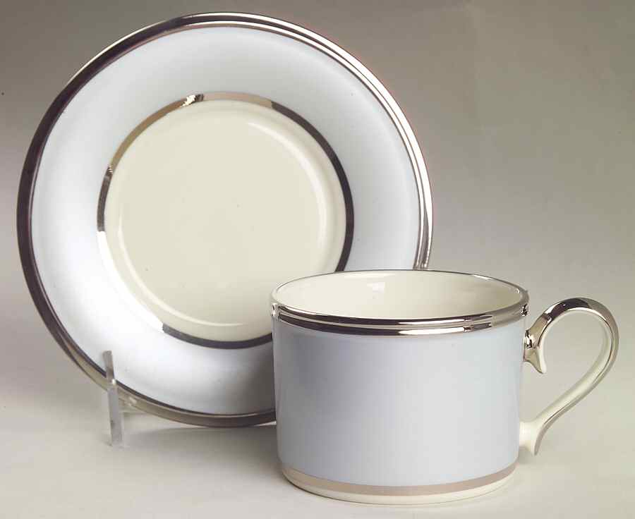 Blue Frost Flat Cup & Saucer Set by Lenox-1
