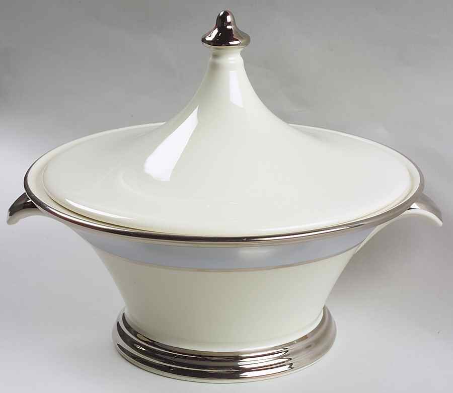 Blue Frost Round Covered Vegetable by Lenox-1