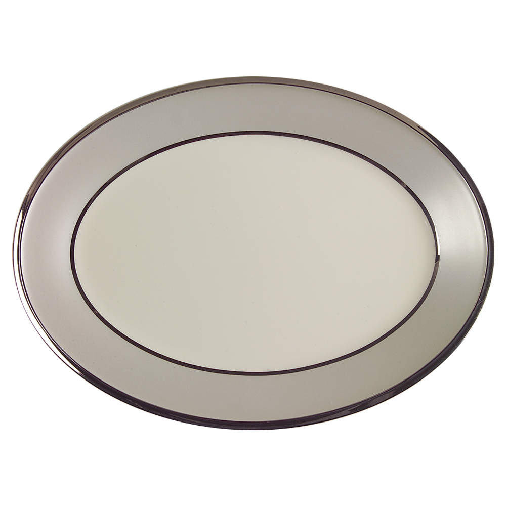 Ivory Frost 13" Oval Serving Platter by Lenox-1