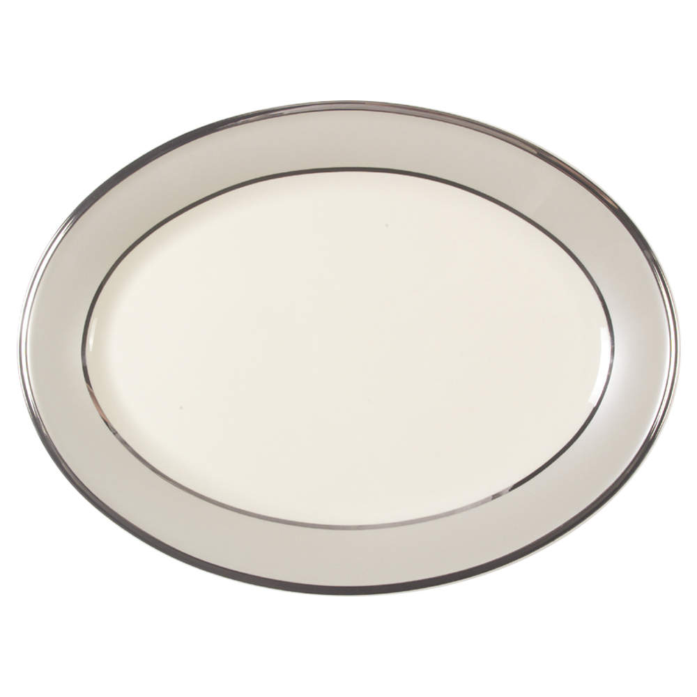 Ivory Frost 16" Oval Serving Platter by Lenox-1