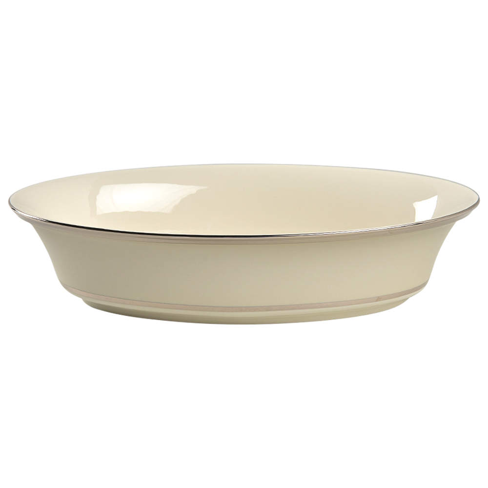 Ivory Frost 10" Oval Vegetable Bowl by Lenox-1