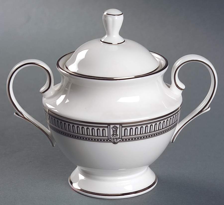 Architect's Table Sugar Bowl & Lid by Lenox-1