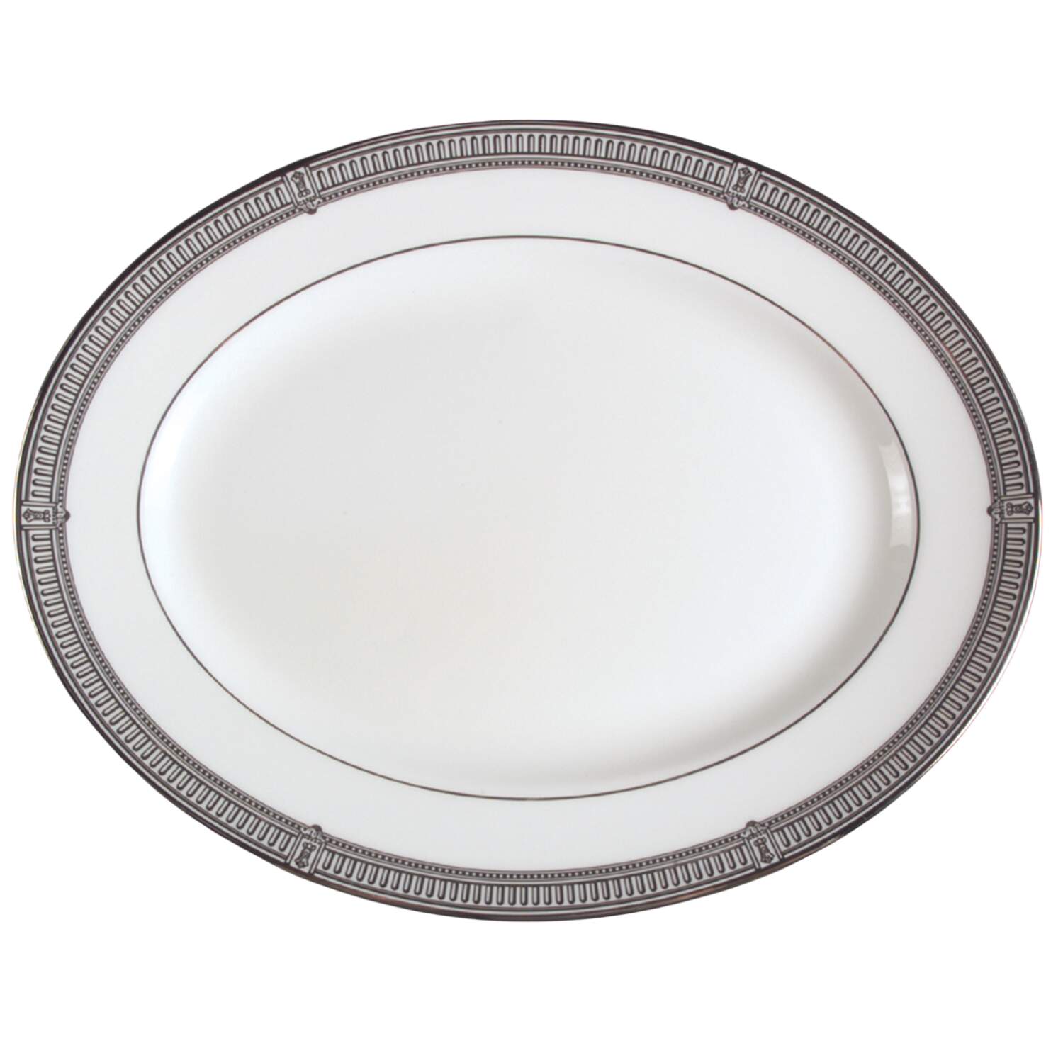 Architect's Table 13" Oval Serving Platter by Lenox-1