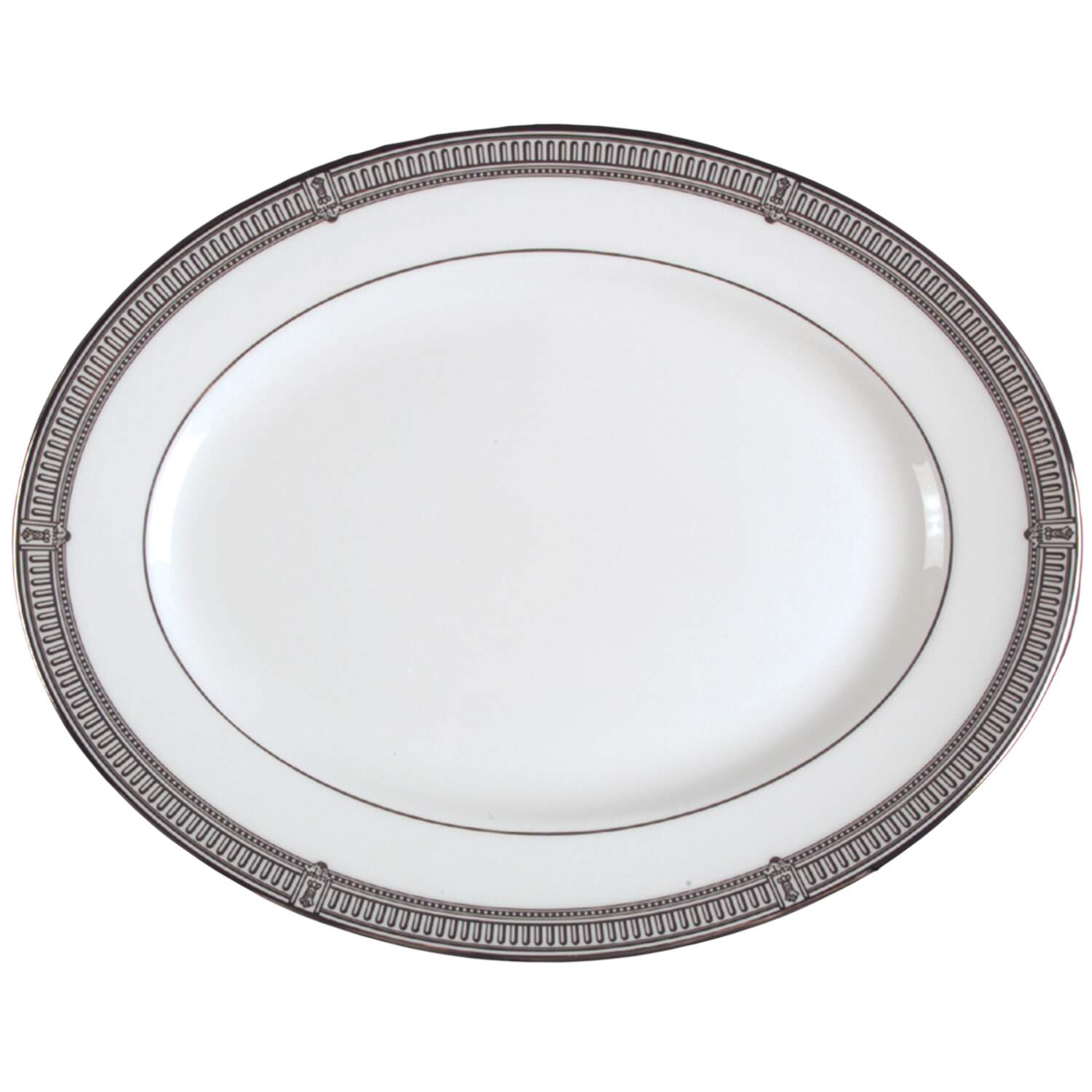 Architect's Table 13" Oval Serving Platter by Lenox-1