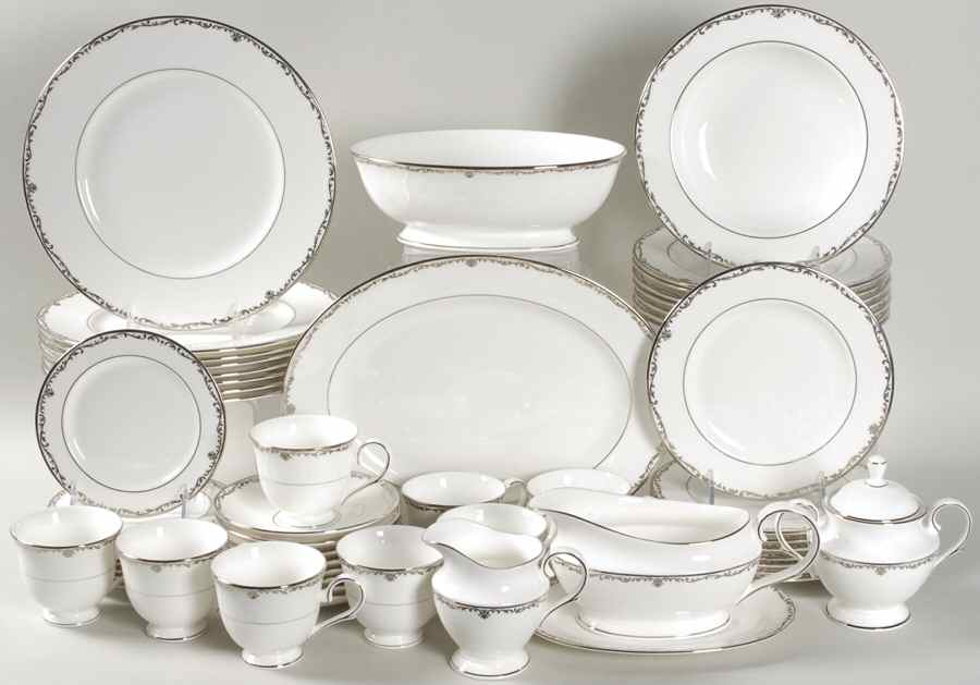 Coronet Platinum 55 Piece Set by Lenox-1