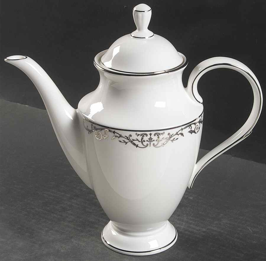 Coronet Platinum Coffee Pot & Lid by Lenox-1