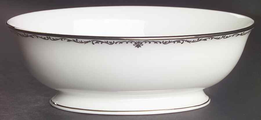 Coronet Platinum 9" Oval Vegetable Bowl by Lenox-1