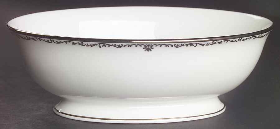 Coronet Platinum 9" Oval Vegetable Bowl by Lenox-1
