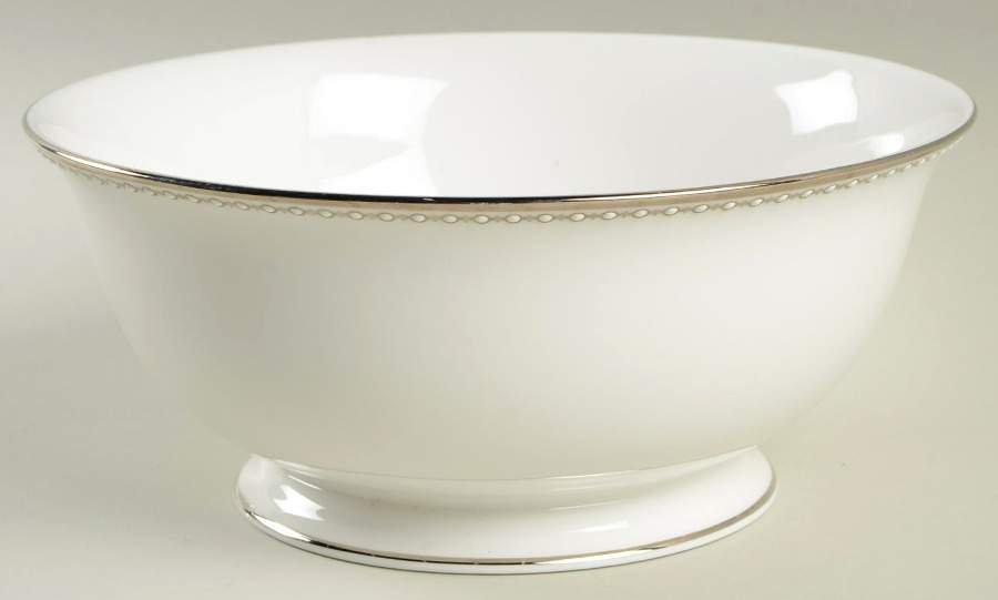 Pearl Platinum 8" Round Vegetable by Lenox-1