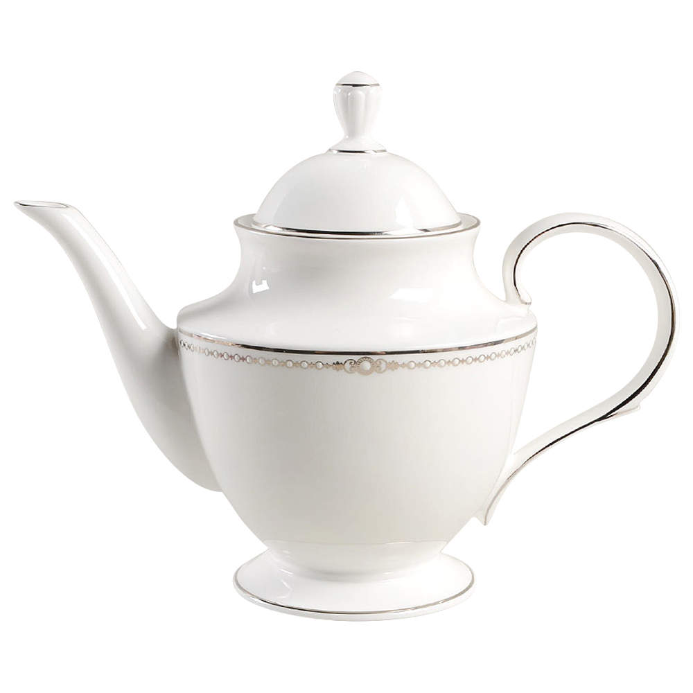 Pearl Platinum Teapot & Lid by Lenox-1