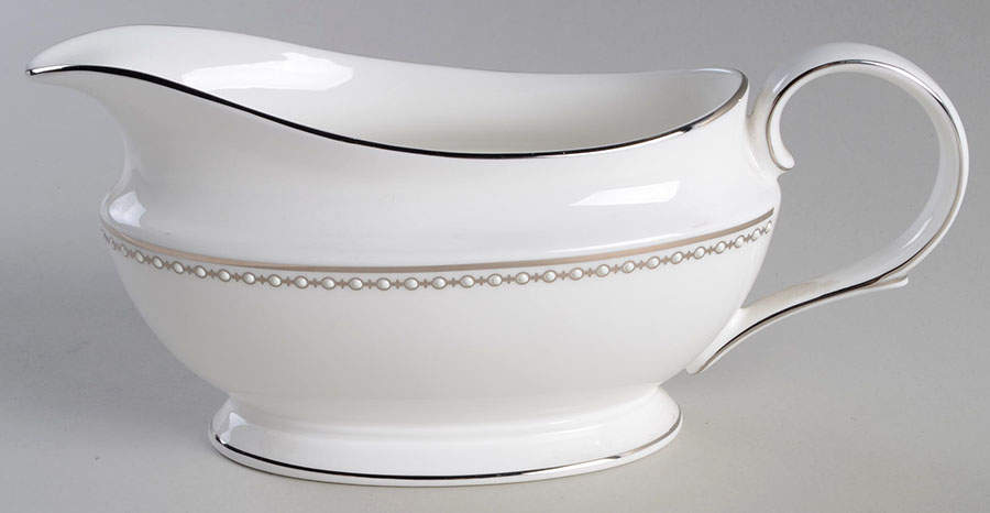 Pearl Platinum Gravy Boat by Lenox-1