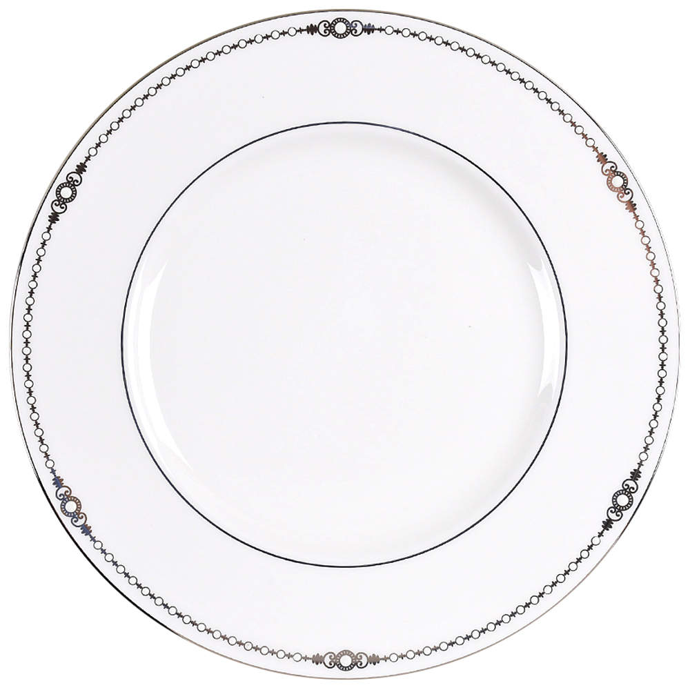 Pearl Platinum Accent Luncheon Plate by Lenox-1