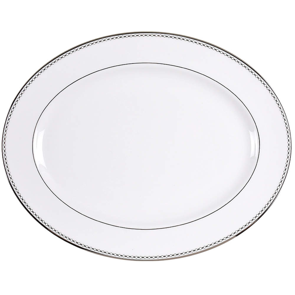 Pearl Platinum 16" Oval Serving Platter by Lenox-1