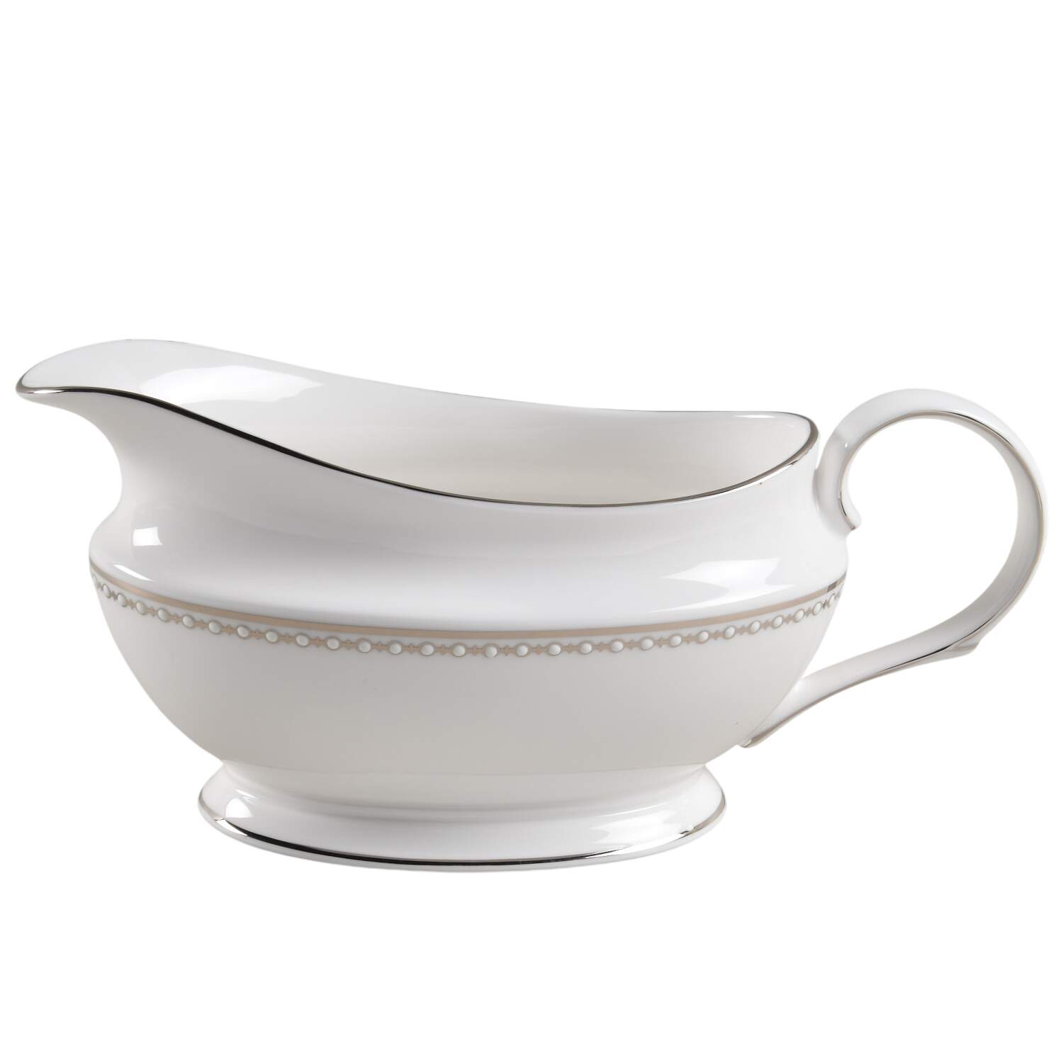 Pearl Platinum Gravy Boat by Lenox-1