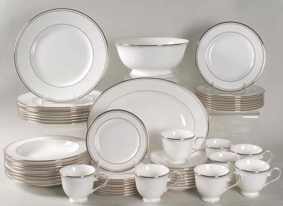 Pearl Platinum 50 Piece Set by Lenox-1