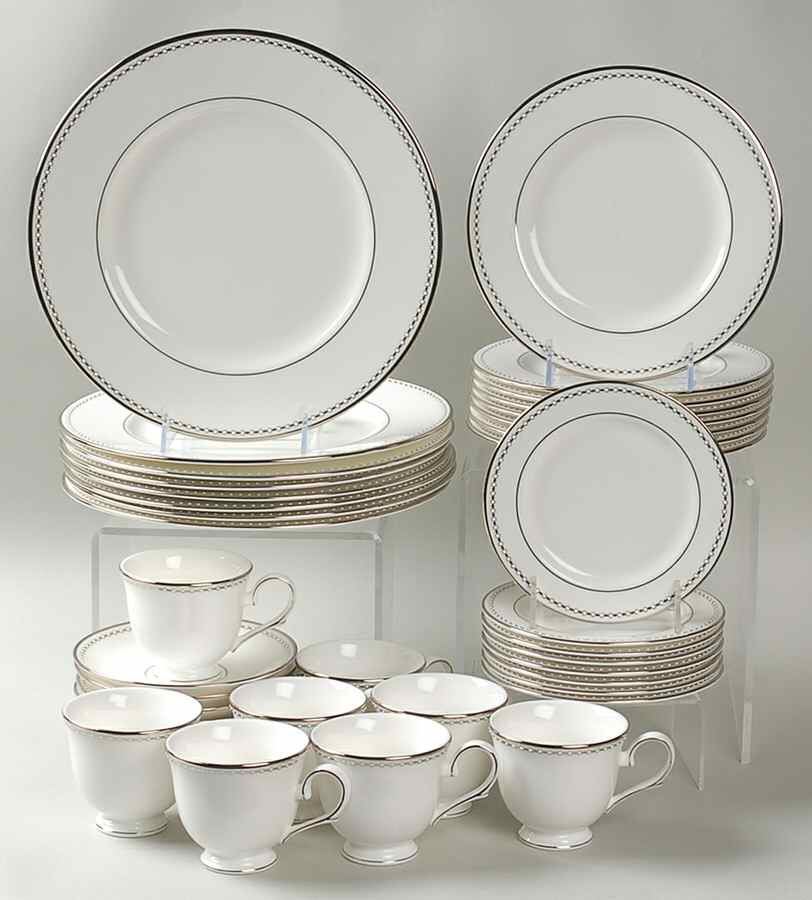 Pearl Platinum 40 Piece Set by Lenox-1