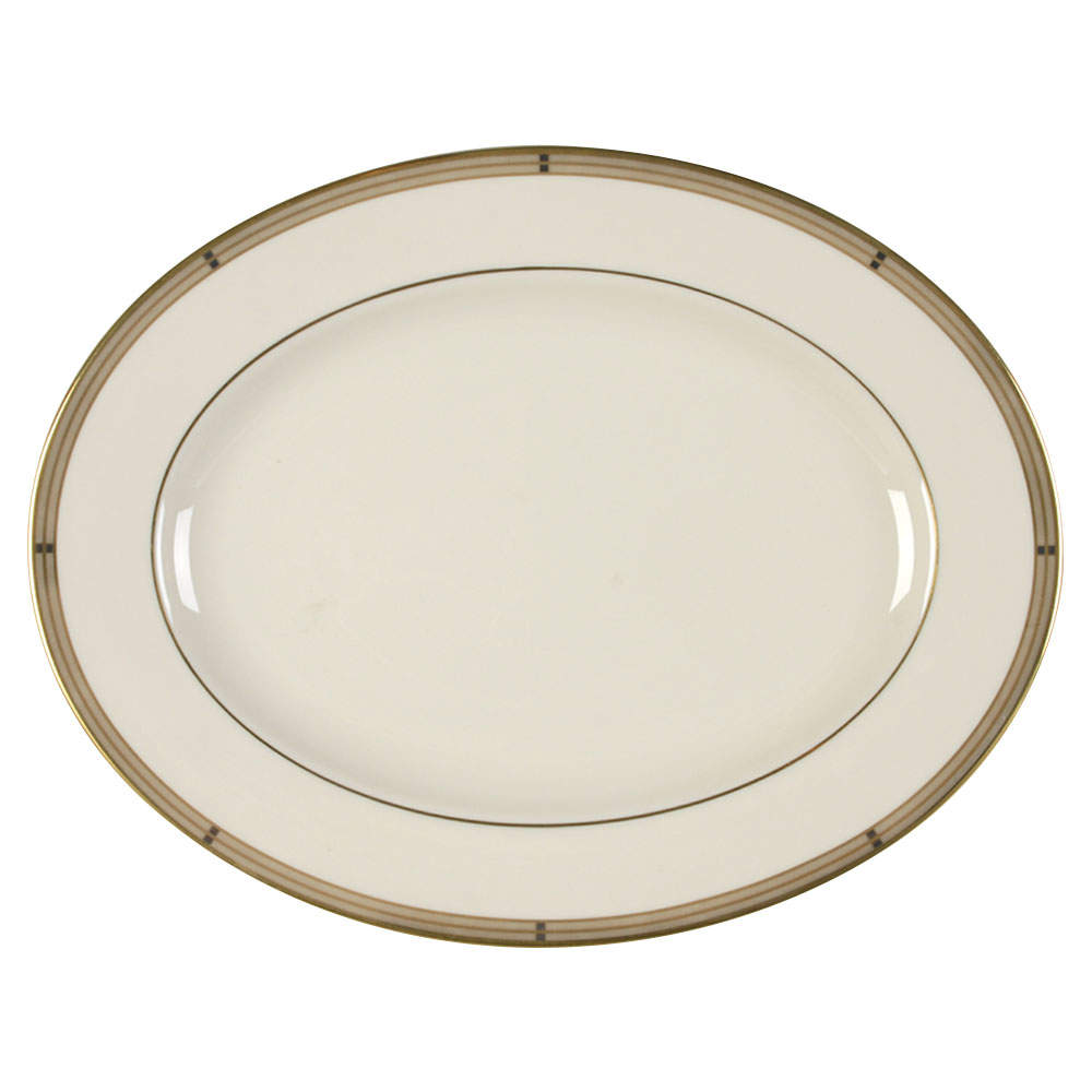 Golden Weave 13" Oval Serving Platter by Lenox-1