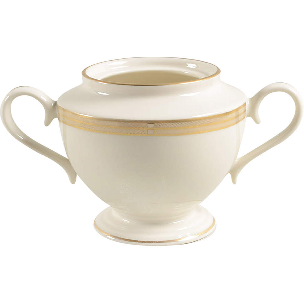 Golden Weave 1999 Shape Sugar Bowl No Lid by Lenox-1