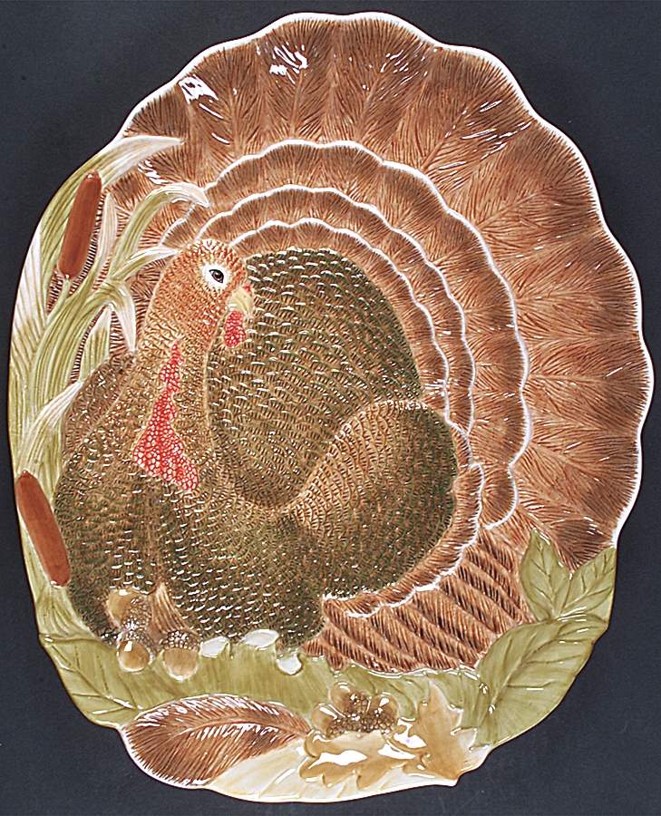 Riverwood 19" Oval Turkey Serving Platter by Lenox-1
