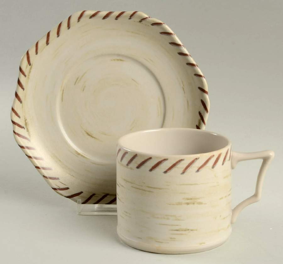 Riverwood Flat Cup & Saucer Set by Lenox-1