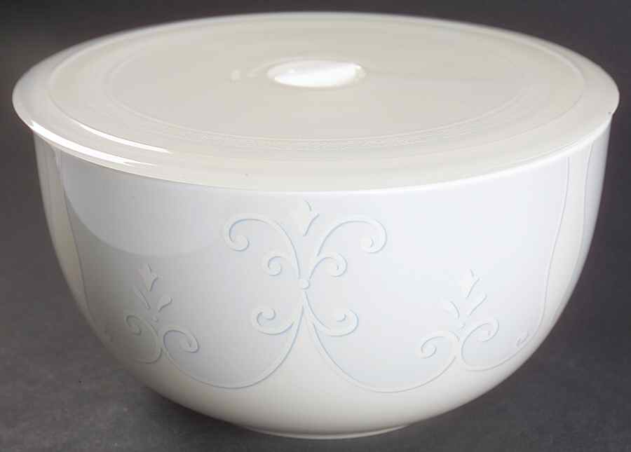 Swedish Lodge Large Ceramic Bowl & Plastic Lid by Lenox-1
