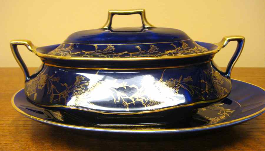 LIA50 Oval Covered Vegetable by Limoges-American-1