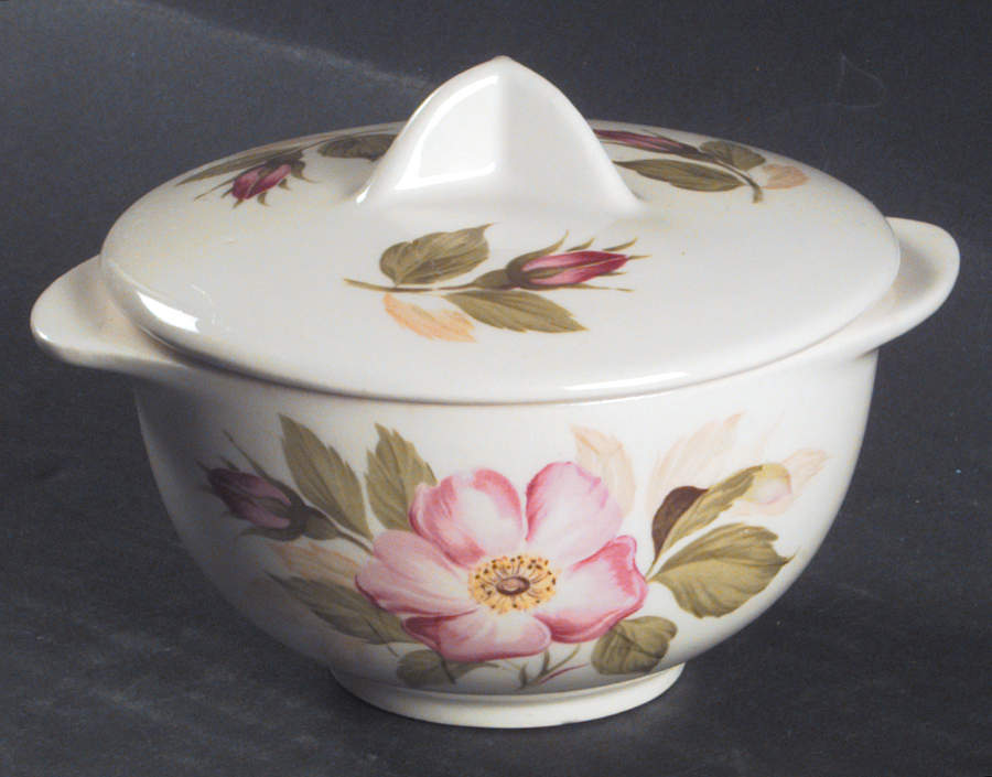 Briar Rose Sugar Bowl & Lid by Limoges-American-1