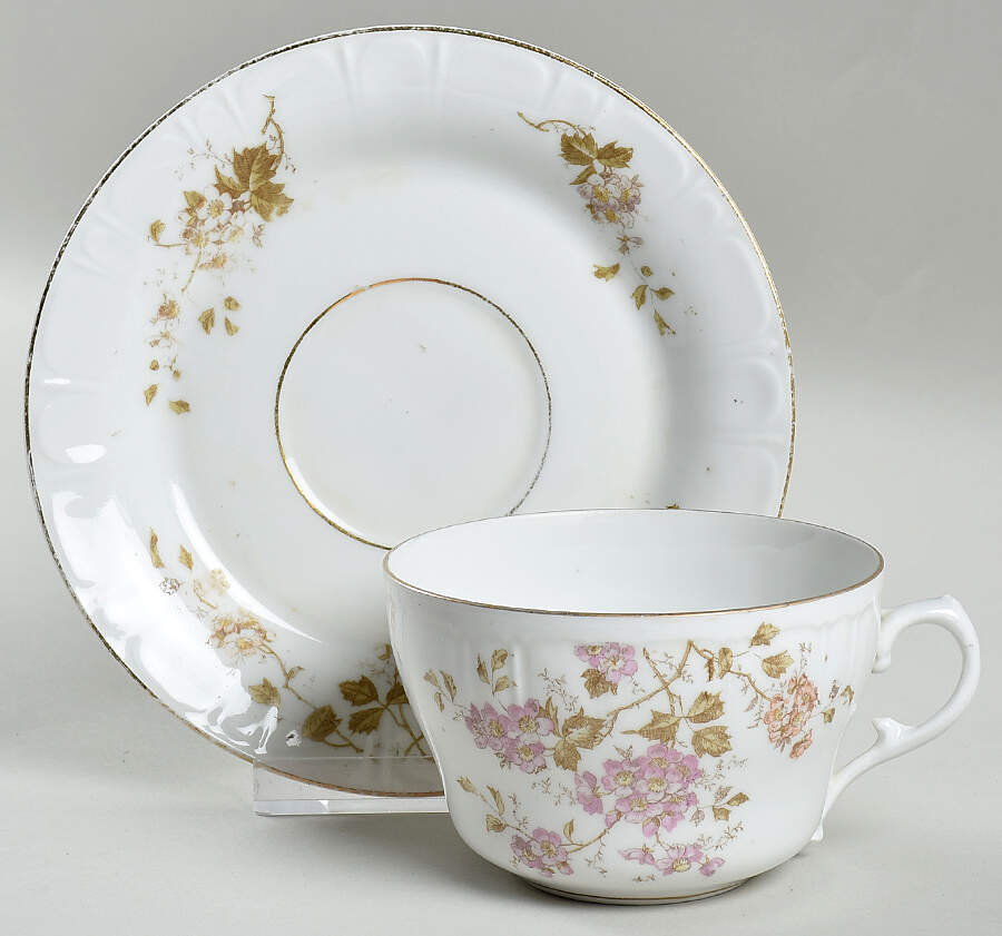 2761 Flat Cup & Saucer Set by Lazarus Straus & Sons-1