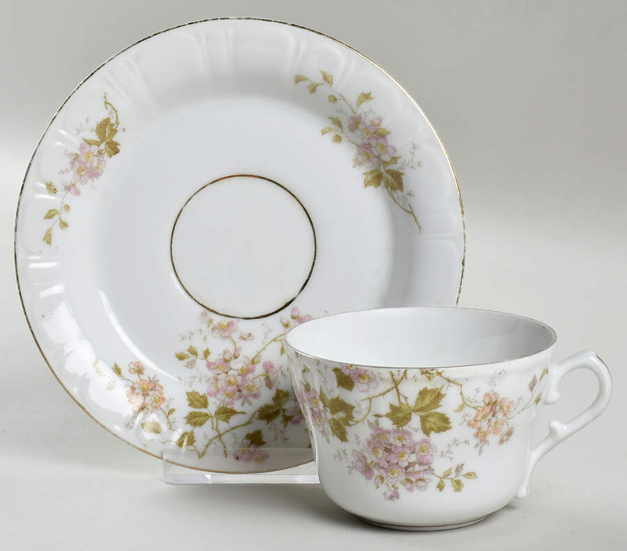 2761 Flat Cup & Saucer Set by Lazarus Straus & Sons-1