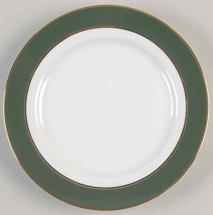Southport Green with Gold Bread & Butter Plate by Ralph Lauren China-1