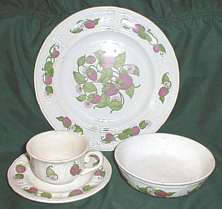 Strawberry Patch Dinner Plate by Liberty Hall-1