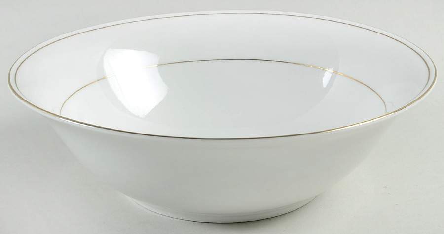 Anniversary Gold 9" Round Vegetable Bowl by Lynn's China-1
