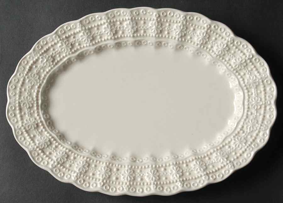 Irish Lace Tray for Creamer & Sugar with Lid by Lefton-1