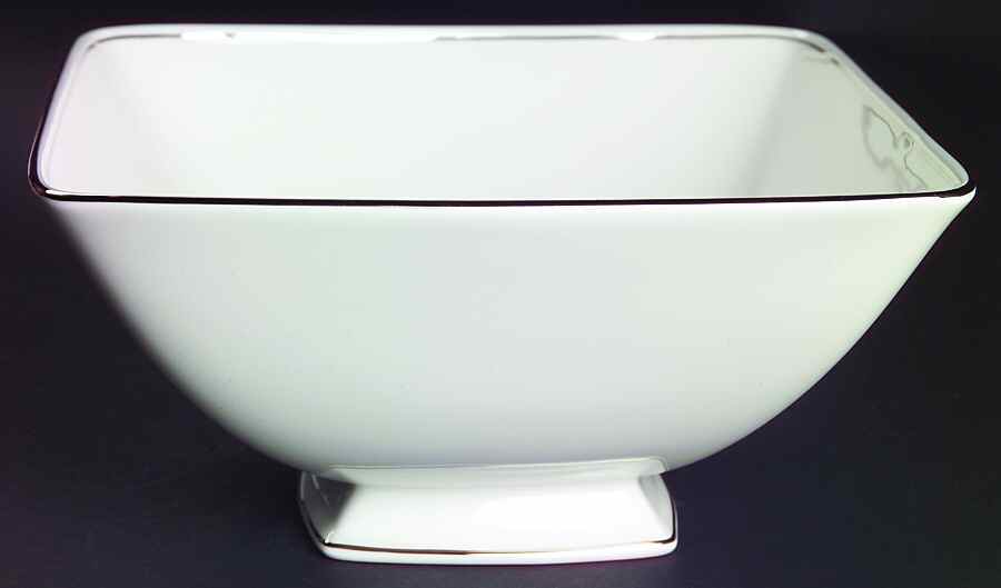 Federal Platinum Nouveau 9" Square Vegetable Bowl by Lenox-1