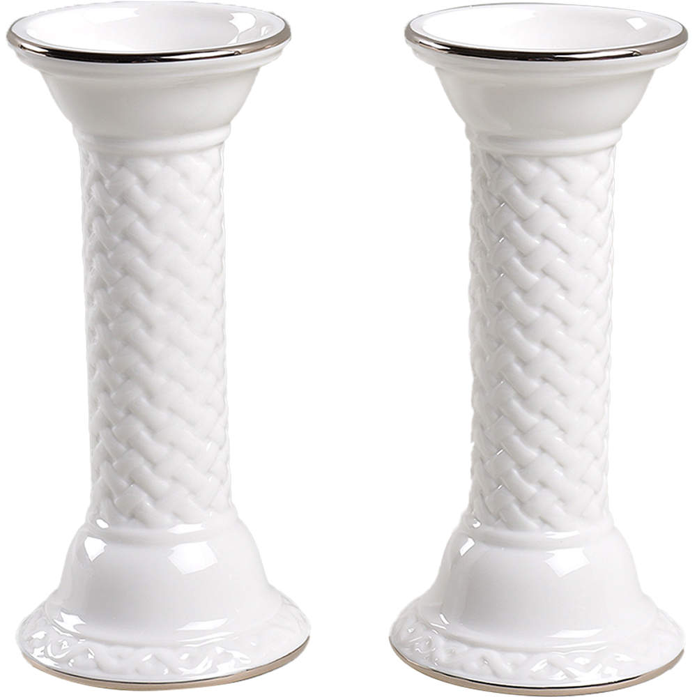 Illuminations Collection 6" Woven Candlestick - Set of 2 by Lenox-1