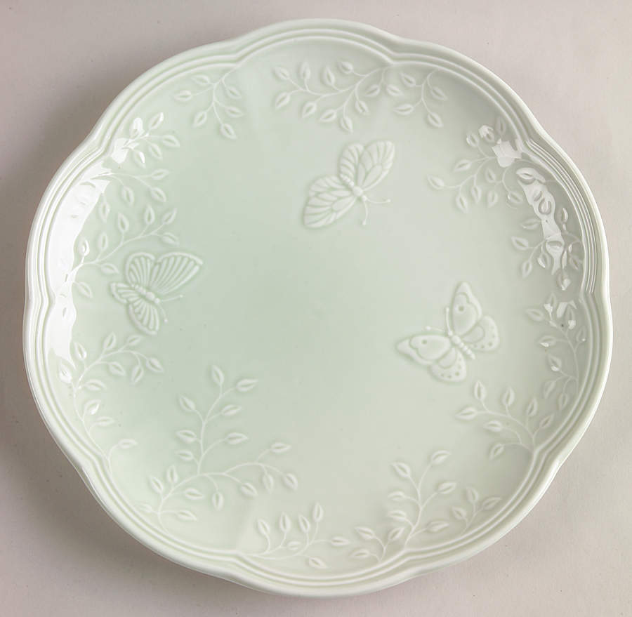 Butterfly Meadow Leaf Luncheon Plate by Lenox-1