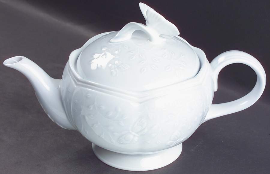 Butterfly Meadow Sky Teapot & Lid by Lenox-1