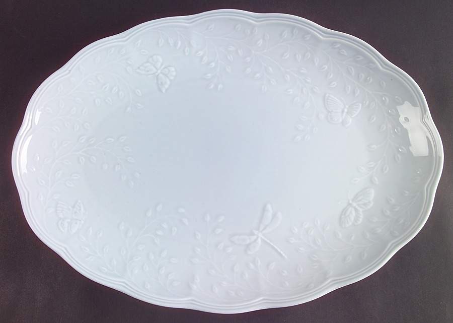 Butterfly Meadow Sky 16" Oval Serving Platter by Lenox-1