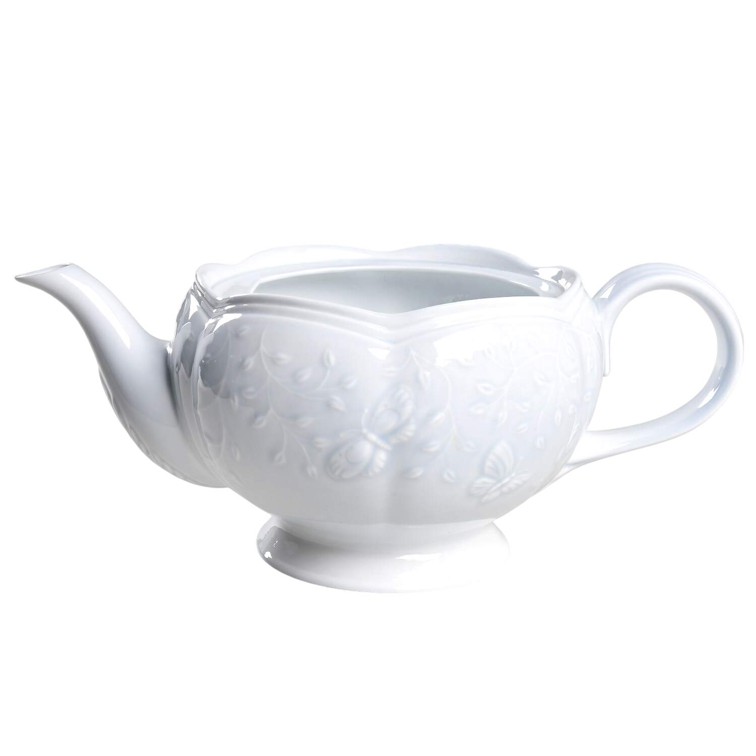 Butterfly Meadow Sky Teapot No Lid by Lenox-1